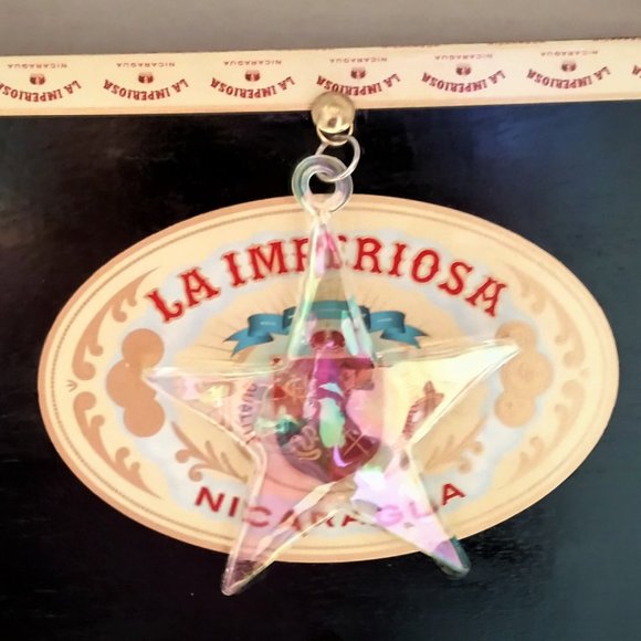 Original Suenos de Saundra Upcycled La Imperiosa Cigar Box Purse "SHINING STAR" - Picture 3 of 15